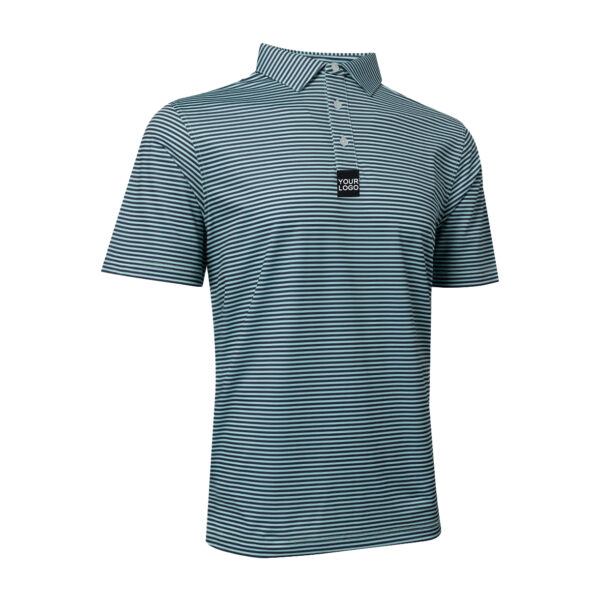 green stripe polo shirts