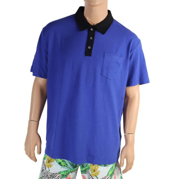 blue casual sports polo shirts